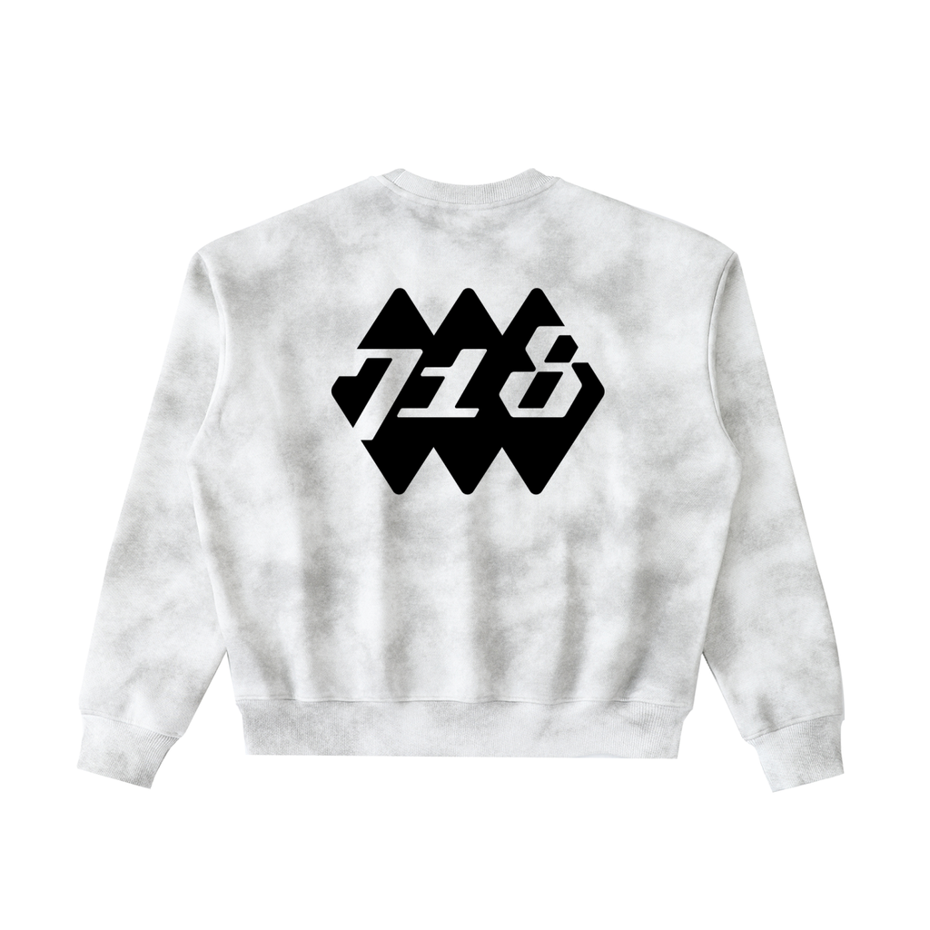Dirty Washed Boxy Fleeced Sweatshirt