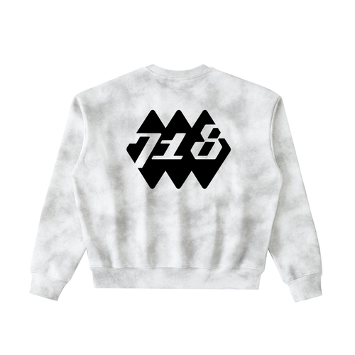 Dirty Washed Boxy Fleeced Sweatshirt